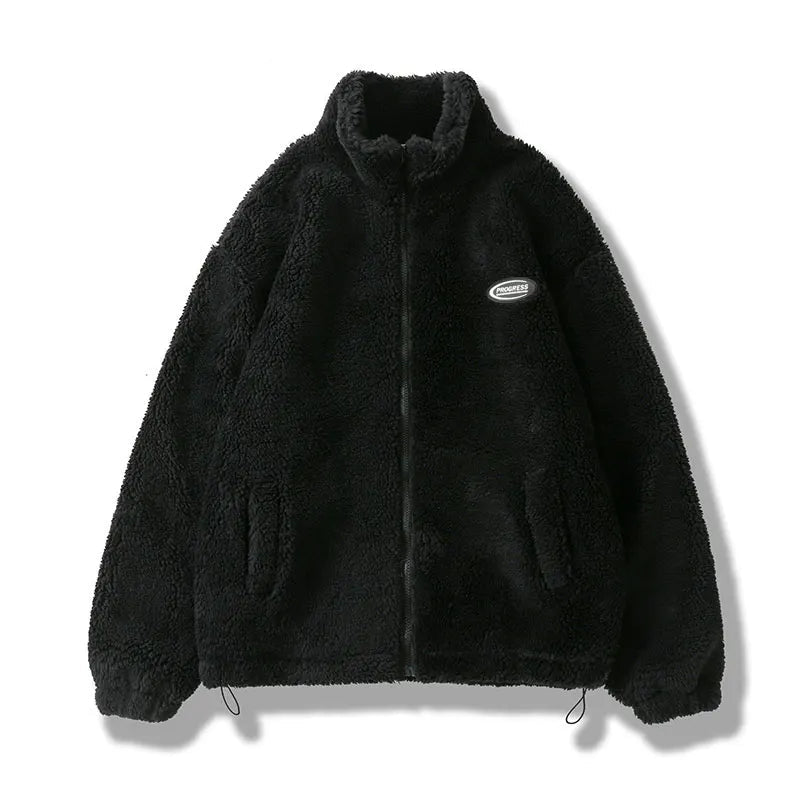 Flauschige Teddy Jacke
