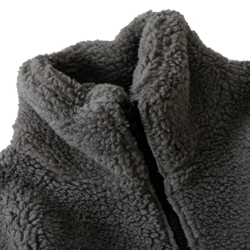 Flauschige Teddy Jacke