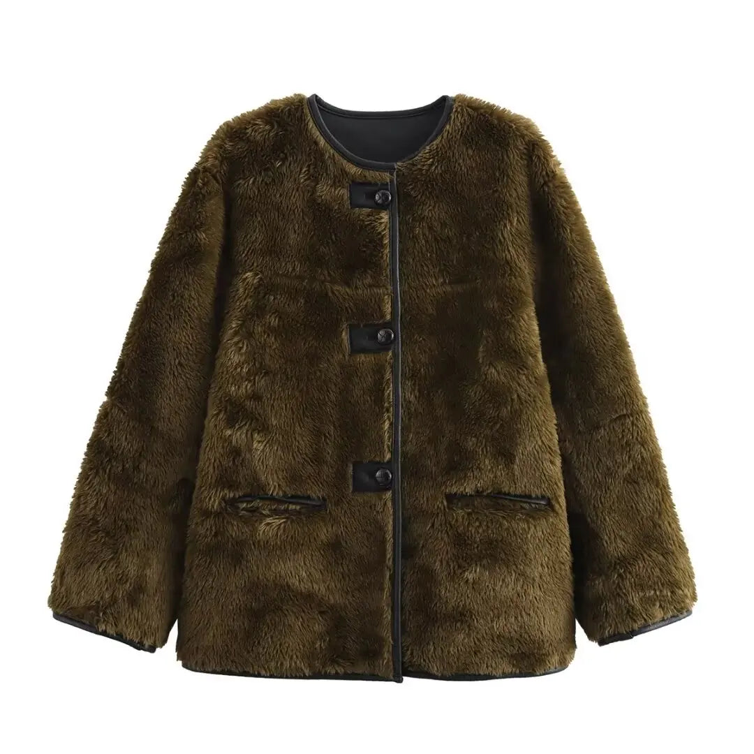 Kunstfell Jacke Teddy