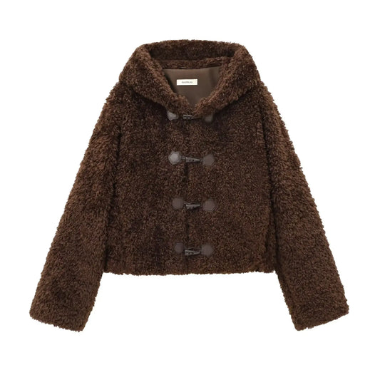 Teddyfell Kapuzenjacke