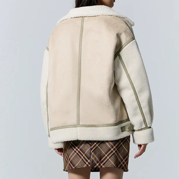 Wildleder Teddy Jacke