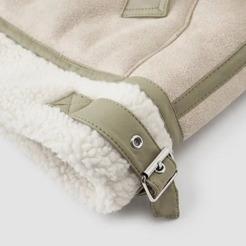Wildleder Teddy Jacke