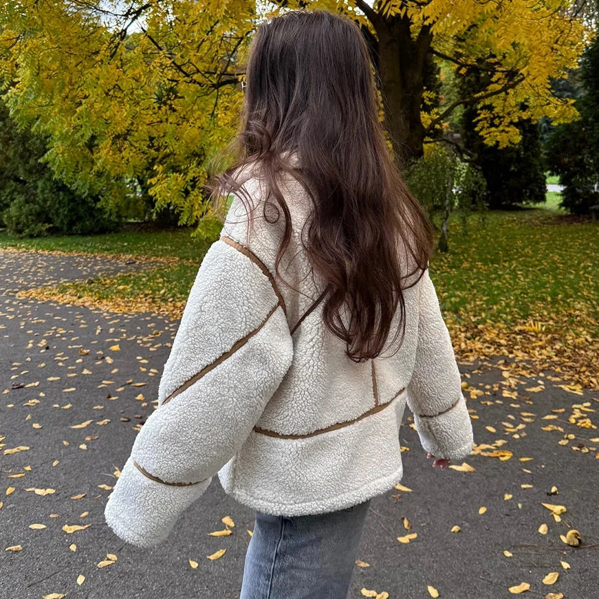 Bomberjacke Teddyfell Damen