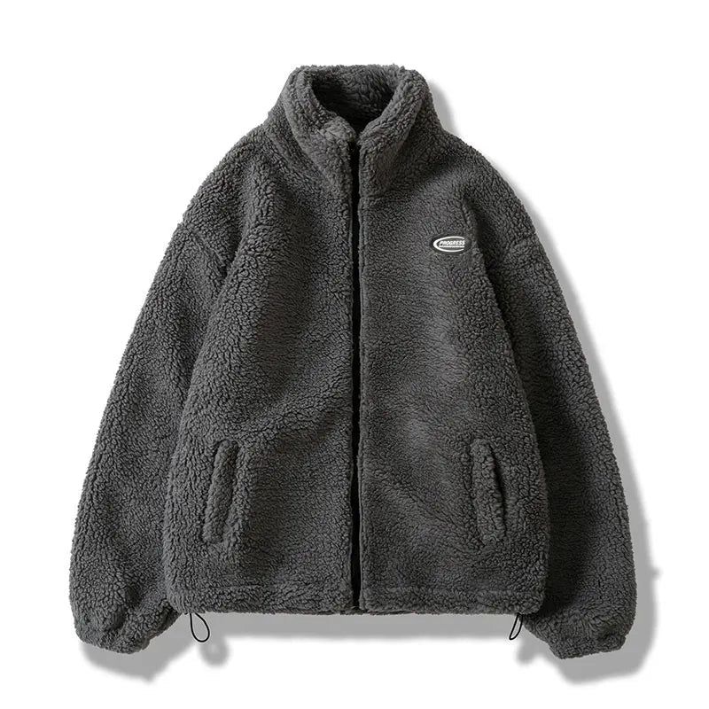 Flauschige Teddy Jacke