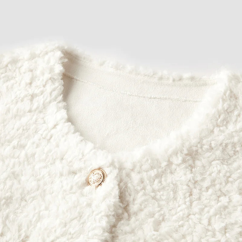 Kurze Teddy Jacke