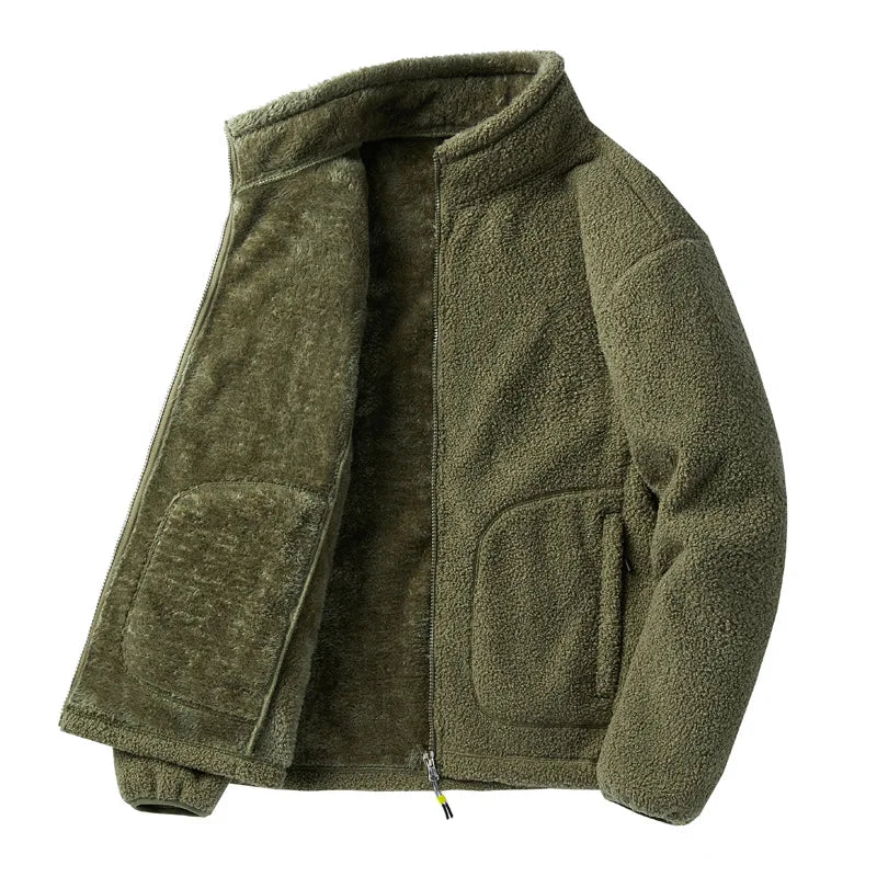 Teddy Jacke mit Stehkragen