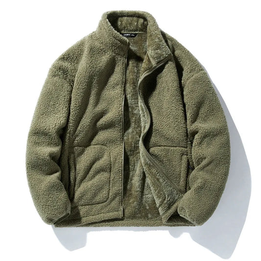 Teddy Jacke mit Stehkragen