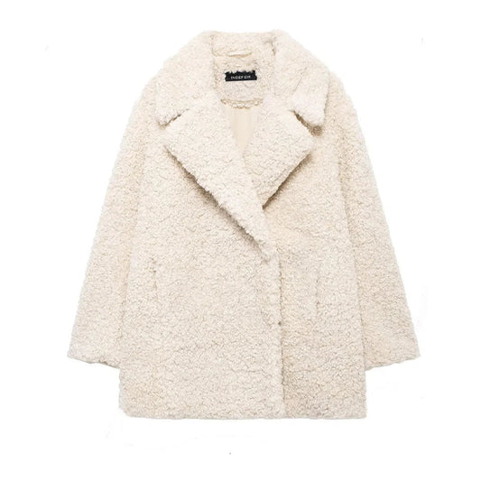 Teddy Fleece Mantel Damen