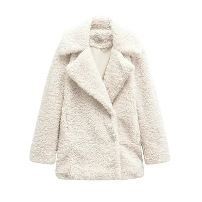 Teddy Jacke Creme