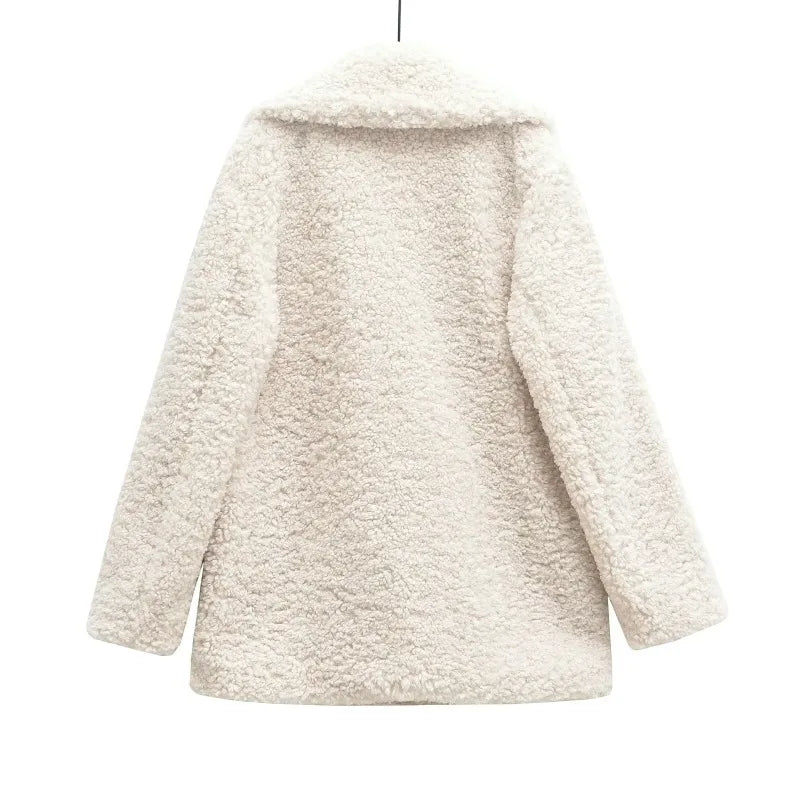 Teddy Jacke Creme