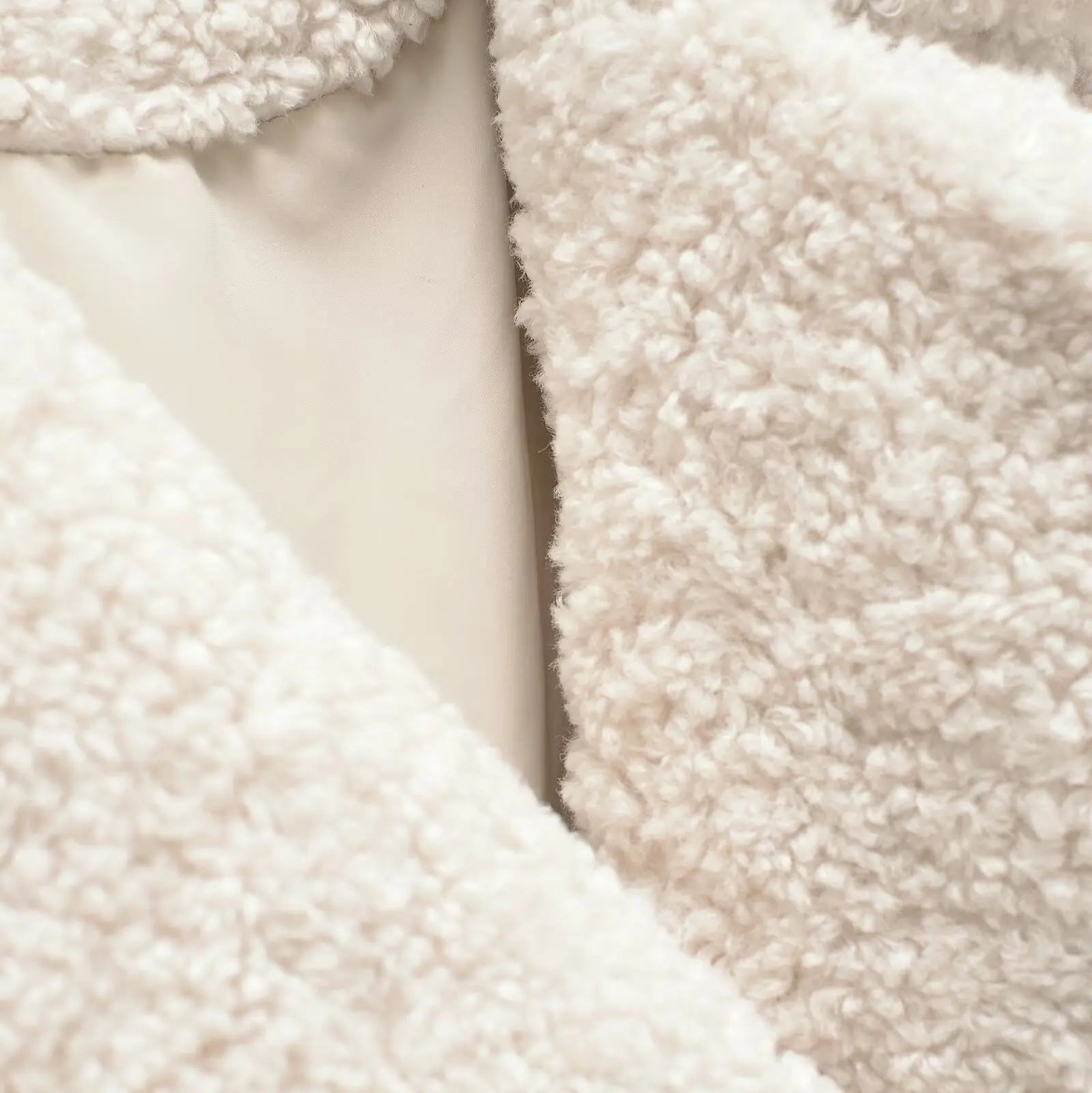 Teddy Jacke Creme