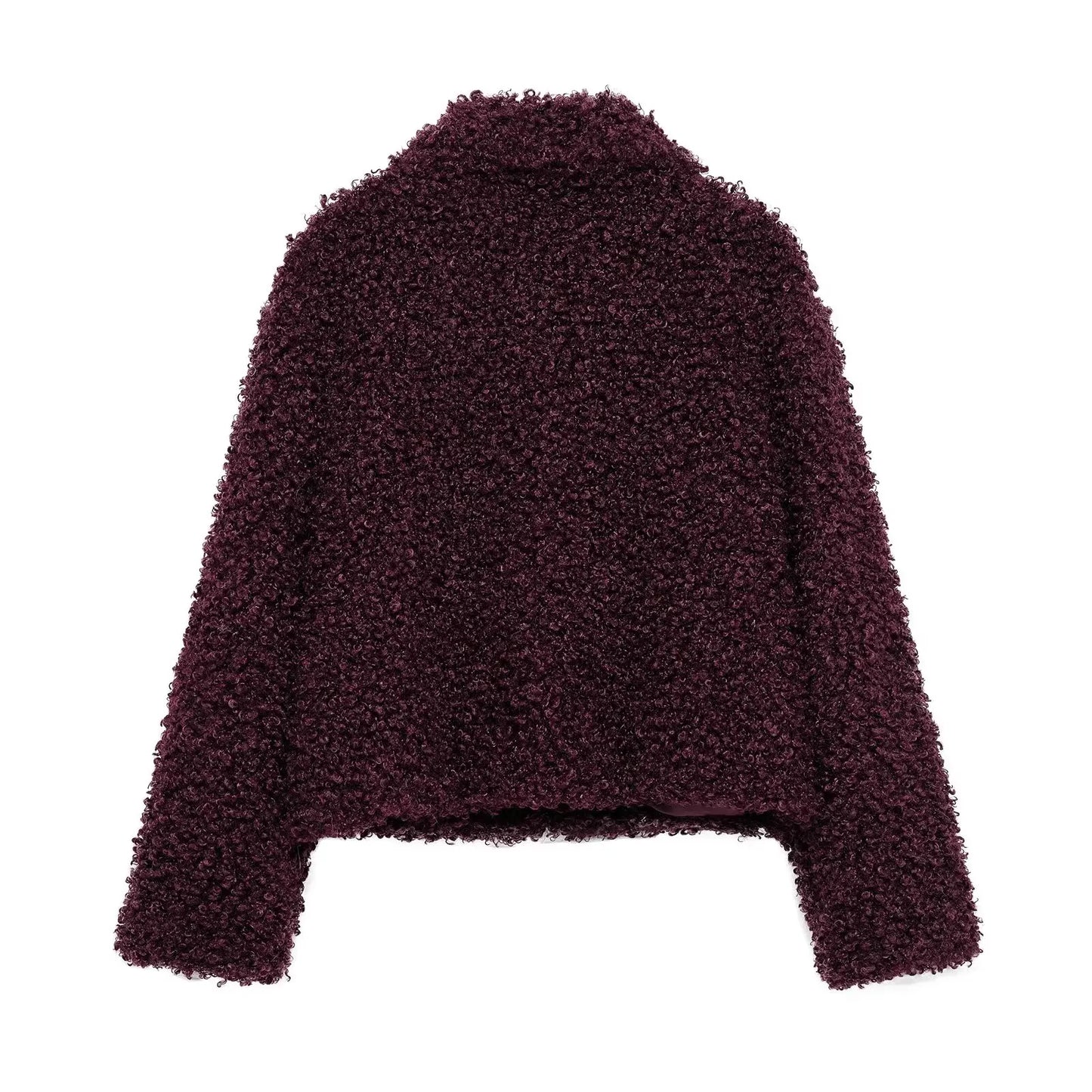 Teddy Jacke Damen Lila
