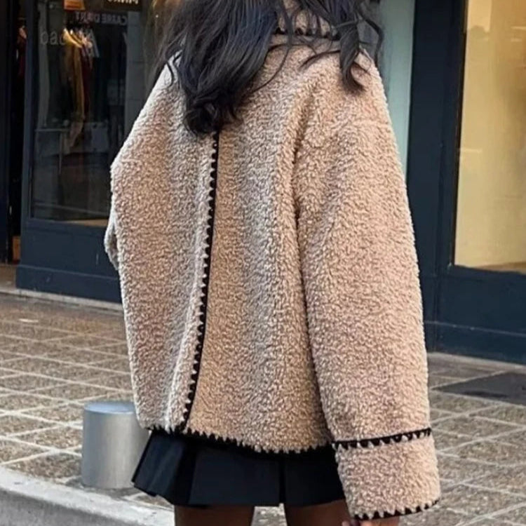 Teddy Jacke Taupe