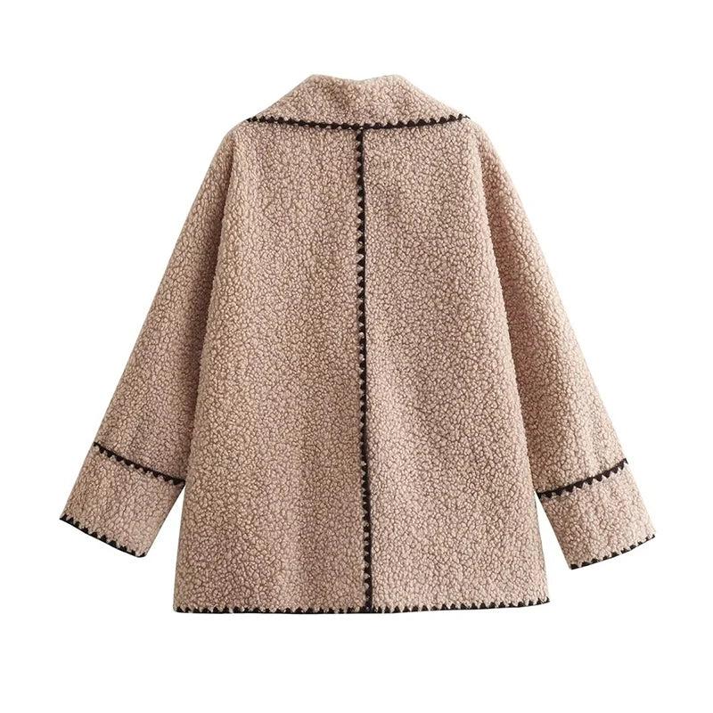 Teddy Jacke Taupe