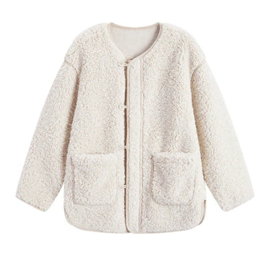 Teddy Jacke Wolle