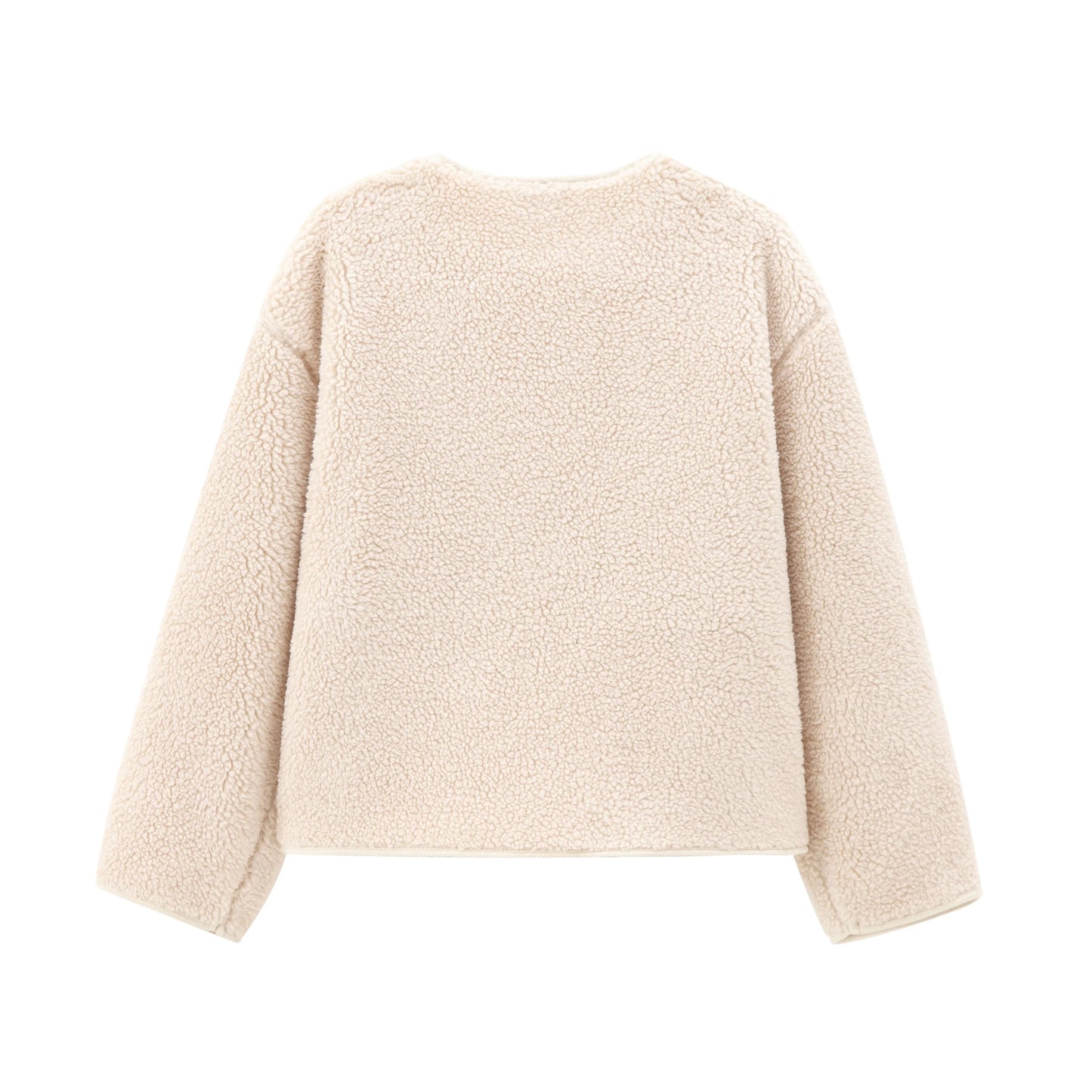 Teddyfell Jacke Damen Beige