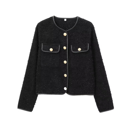 Teddyfell Jacke Damen Schwarz