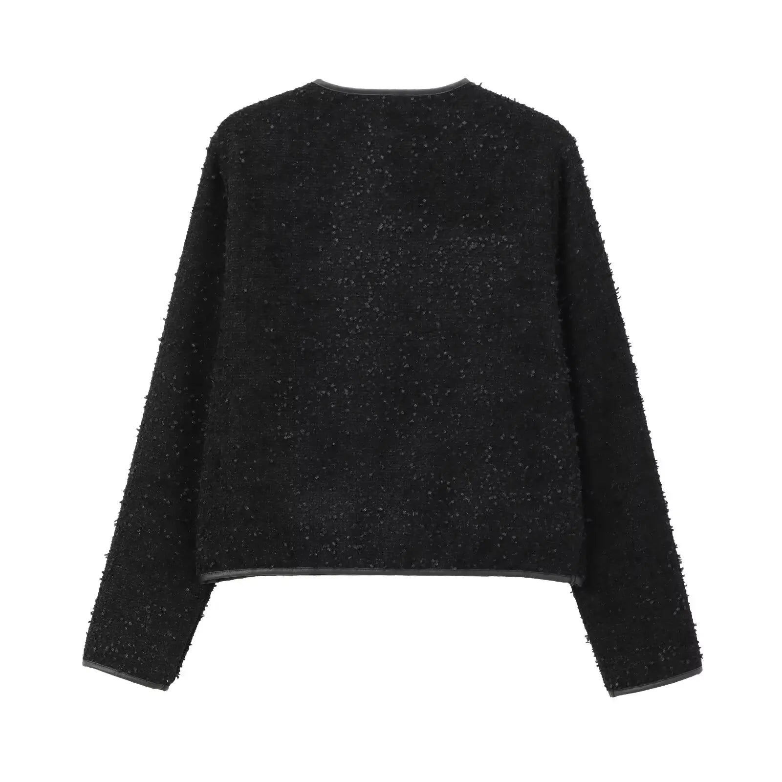 Teddyfell Jacke Damen Schwarz