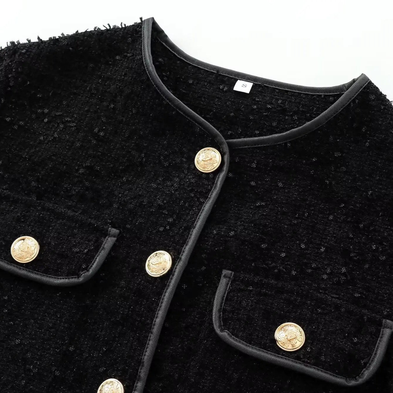 Teddyfell Jacke Damen Schwarz
