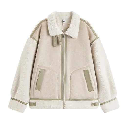 Wildleder Teddy Jacke