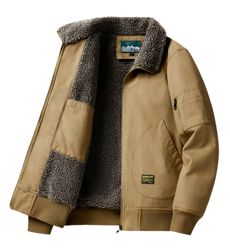 herren jacke mit teddyfutter​